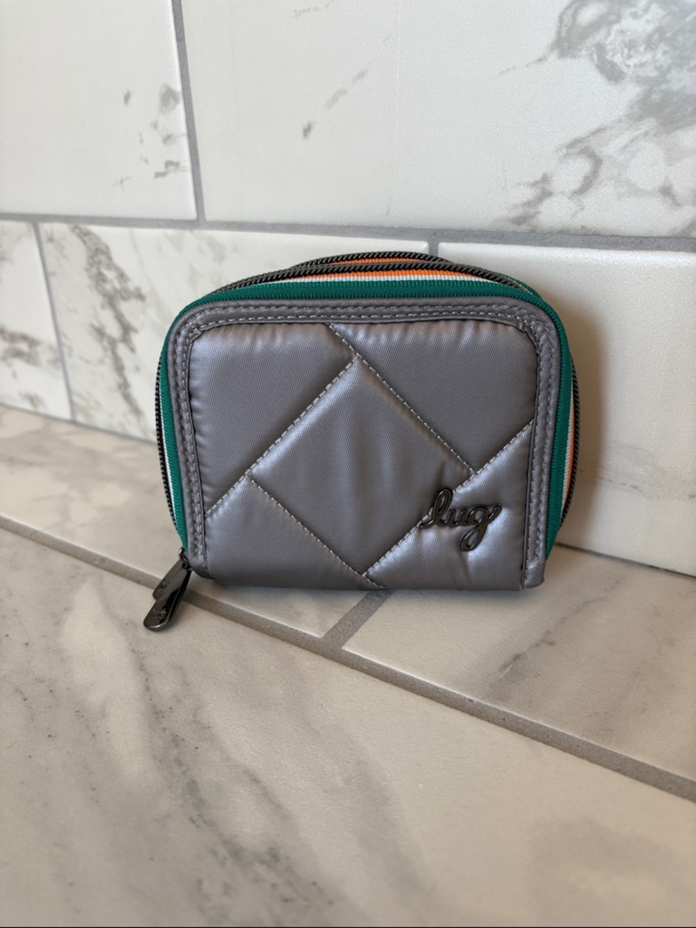 Lug Splits SE RFID Wallet Metallic Silver New without Tags